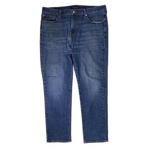 Lucky Brand 410 Jeans Mens 38x32 Athletic Slim (Actual 40x30) Blue Stretch Denim